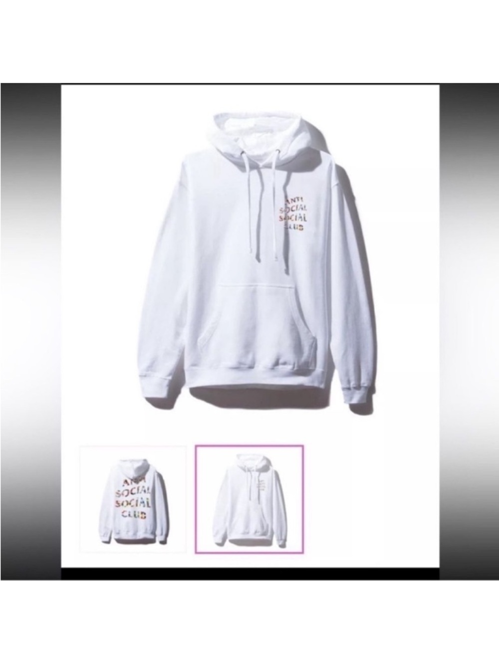 New Anti Social Social Club Flag
Hoodie
White Sz L